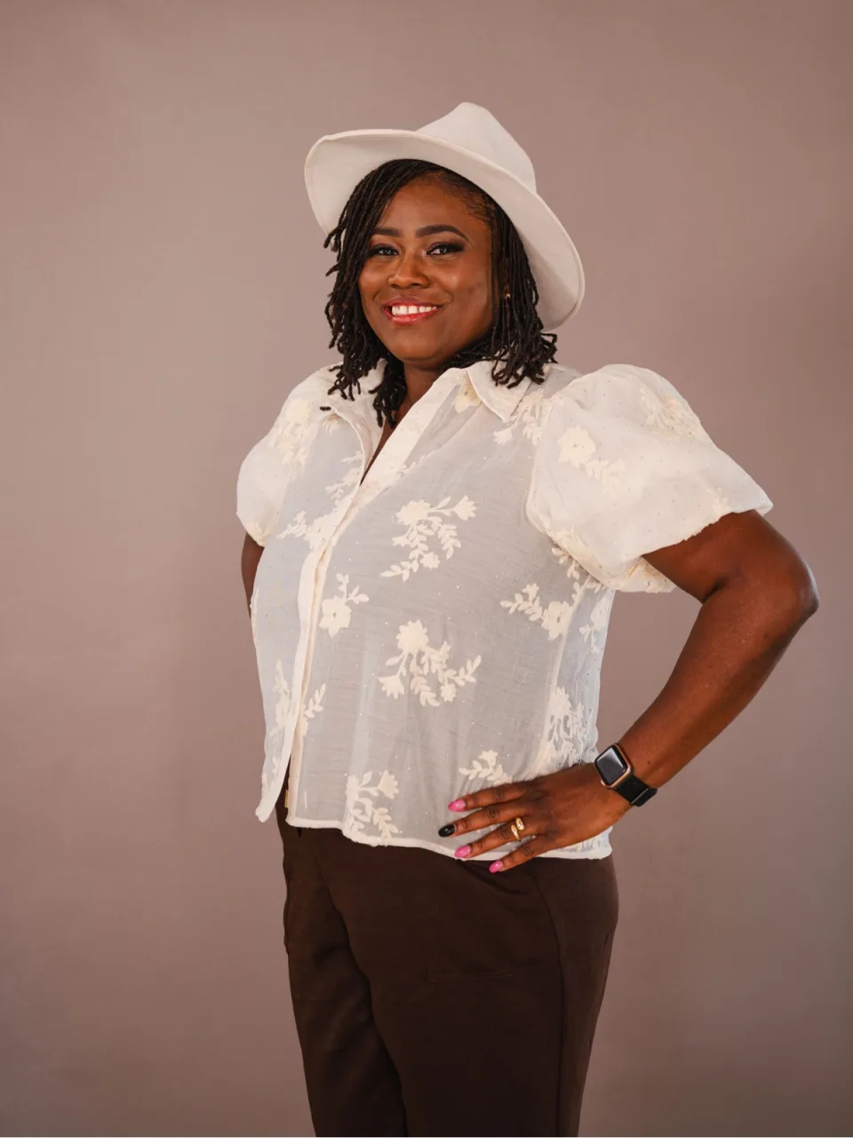 Rhoda Omejia smiling